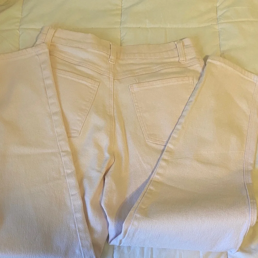 Baby pink retro vintage Women's Boot Cut Jeans - Picture 6 of 6